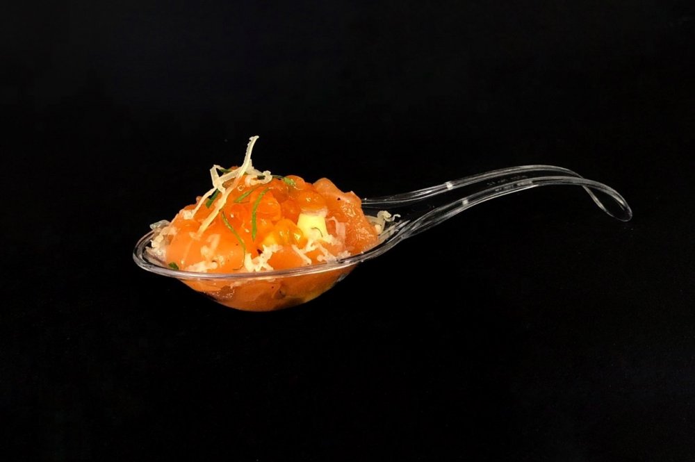 Ложка с тар-таром из лосося 1 сет-10 шт