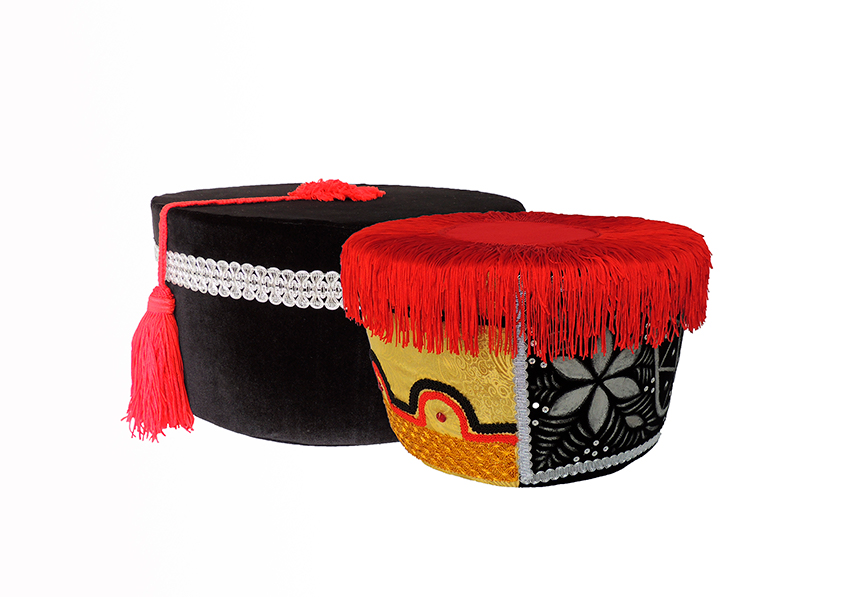 Украшения на машину (набор: калмыцкие шапки - 2шт)