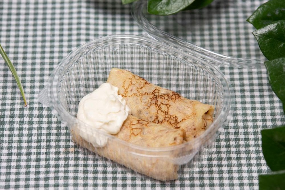 Блины с мясом в контейнере 2 шт.